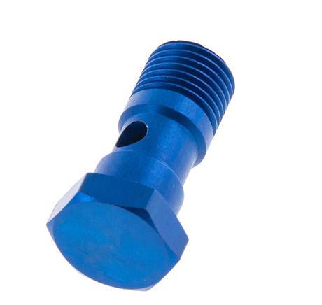 Perno banjo de Aluminio de 1 vía Rosca Macho G1/4'' L30mm [2 piezas]