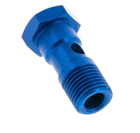 Perno banjo de Aluminio de 1 vía Rosca Macho G1/4'' L30mm [2 piezas]