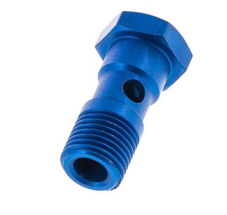 Perno banjo de Aluminio de 1 vía Rosca Macho G1/4'' L30mm [2 piezas]