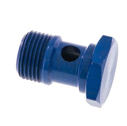 Perno banjo de Aluminio de 1 vía Rosca Macho G3/8'' L25mm [2 piezas]