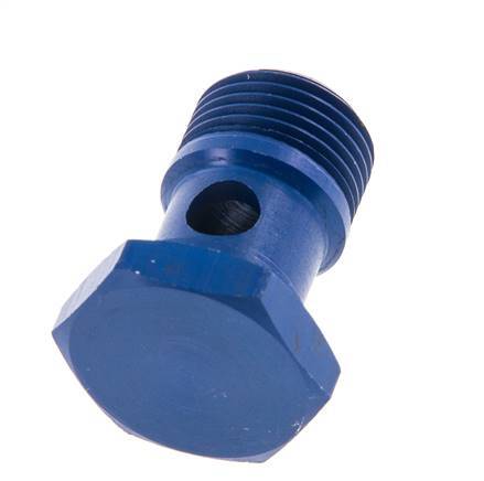 Perno banjo de Aluminio de 1 vía Rosca Macho G3/8'' L25mm [2 piezas]