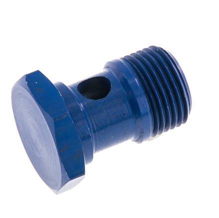 Perno banjo de Aluminio de 1 vía Rosca Macho G3/8'' L25mm [2 piezas]