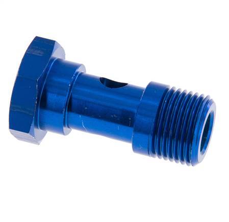 Perno banjo de Aluminio de 1 vía Rosca Macho G3/8'' L37mm [2 piezas]