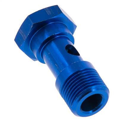 Perno banjo de Aluminio de 1 vía Rosca Macho G3/8'' L37mm [2 piezas]