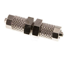 Conector Recto Latón Niquelado 5x3 Pasamuros [2 piezas]
