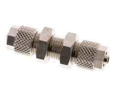 Conector Recto Latón Niquelado 6x4 Pasamuros [2 piezas]