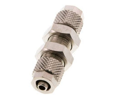 Conector Recto Latón Niquelado 6x4 Pasamuros [2 piezas]