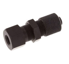 Racor recto de aluminio 6x4 y M5 con rosca hembra Pasamuros
