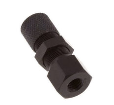 Racor recto de aluminio 6x4 y M5 con rosca hembra Pasamuros