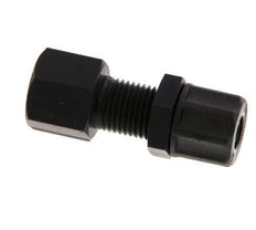 Racor recto de aluminio 6x4 y G1/8'' con rosca hembra Pasamuros