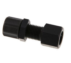 Racor recto de aluminio 6x4 y G1/8'' con rosca hembra Pasamuros