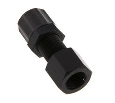 Racor recto de aluminio 6x4 y G1/8'' con rosca hembra Pasamuros