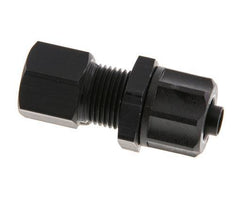 Racor recto de aluminio 8x6 y G1/8'' con rosca hembra Pasamuros