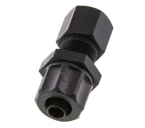 Racor recto de aluminio 8x6 y G1/8'' con rosca hembra Pasamuros