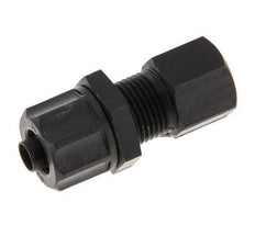 Racor recto de aluminio 8x6 y G1/8'' con rosca hembra Pasamuros