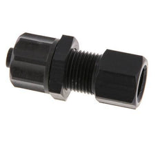Racor recto de aluminio 8x6 y G1/8'' con rosca hembra Pasamuros