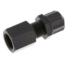 Racor recto de aluminio 8x6 y G1/4'' con rosca hembra Pasamuros