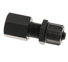 Racor recto de aluminio 8x6 y G1/4'' con rosca hembra Pasamuros