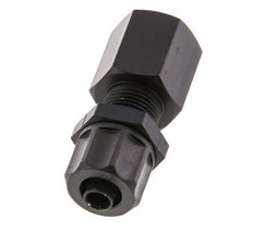 Racor recto de aluminio 8x6 y G1/4'' con rosca hembra Pasamuros