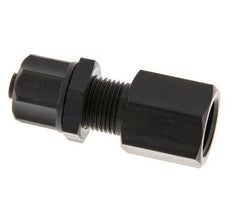 Racor recto de aluminio 8x6 y G1/4'' con rosca hembra Pasamuros