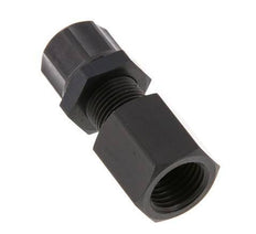 Racor recto de aluminio 8x6 y G1/4'' con rosca hembra Pasamuros