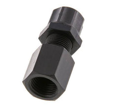 Racor recto de aluminio 8x6 y G1/4'' con rosca hembra Pasamuros