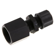Racor recto de aluminio 8x6 y G3/8'' con rosca hembra Pasamuros