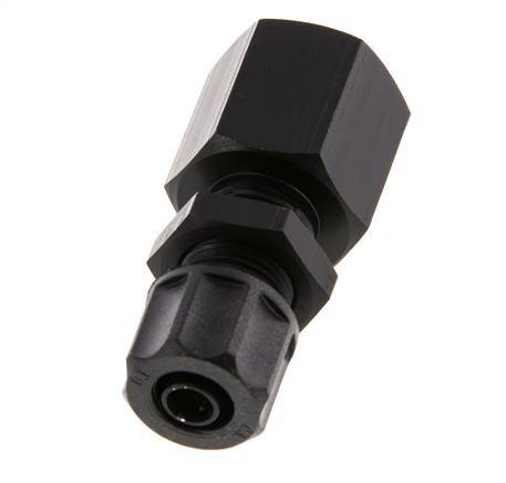 Racor recto de aluminio 8x6 y G3/8'' con rosca hembra Pasamuros