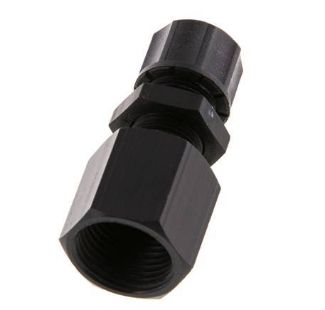 Racor recto de aluminio 8x6 y G3/8'' con rosca hembra Pasamuros