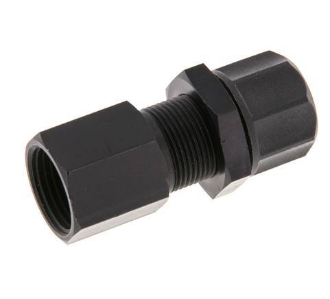 Racor recto de aluminio 11,6x9 y G3/8'' con rosca hembra Pasamuros