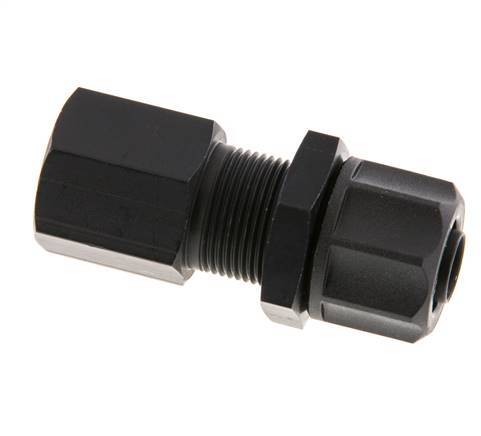 Racor recto de aluminio 11,6x9 y G3/8'' con rosca hembra Pasamuros