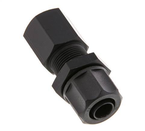 Racor recto de aluminio 11,6x9 y G3/8'' con rosca hembra Pasamuros