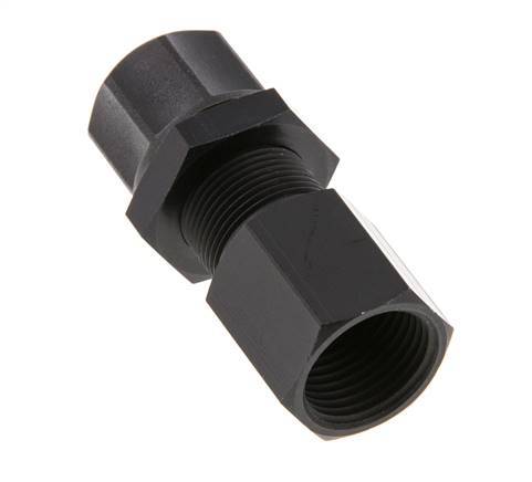 Racor recto de aluminio 11,6x9 y G3/8'' con rosca hembra Pasamuros