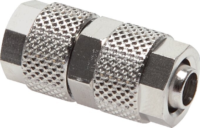 5x3 Nickel plated Brass Straight Push-on Fitting [2 Pieces]