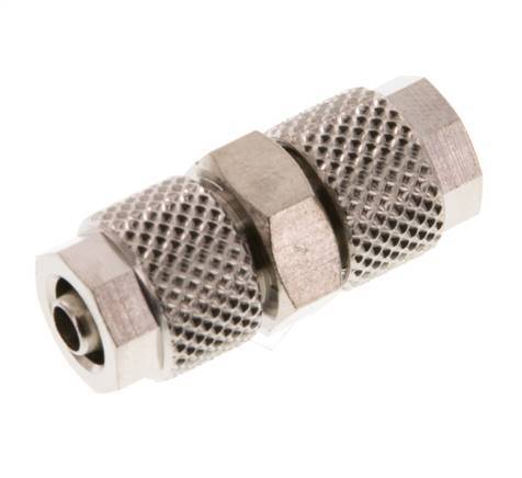 6x4 Nickel plated Brass Straight Push-on Fitting [5 Pieces]