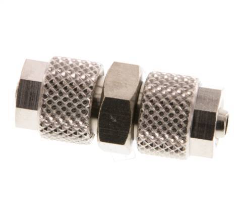 6x4 Nickel plated Brass Straight Push-on Fitting [5 Pieces]