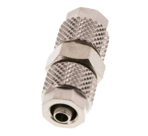 6x4 Nickel plated Brass Straight Push-on Fitting [5 Pieces]