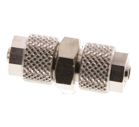 6x4 Nickel plated Brass Straight Push-on Fitting [5 Pieces]