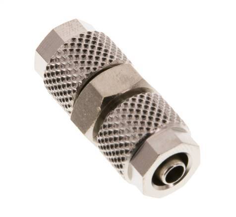 6x4 Nickel plated Brass Straight Push-on Fitting [5 Pieces]