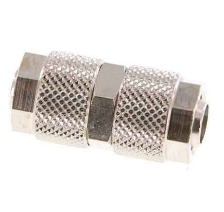 10x8 Nickel plated Brass Straight Push-on Fitting [2 Pieces]