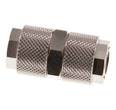 12x10 Nickel plated Brass Straight Push-on Fitting [2 Pieces]