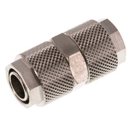 12x10 Nickel plated Brass Straight Push-on Fitting [2 Pieces]