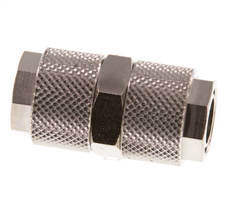 12x10 Nickel plated Brass Straight Push-on Fitting [2 Pieces]