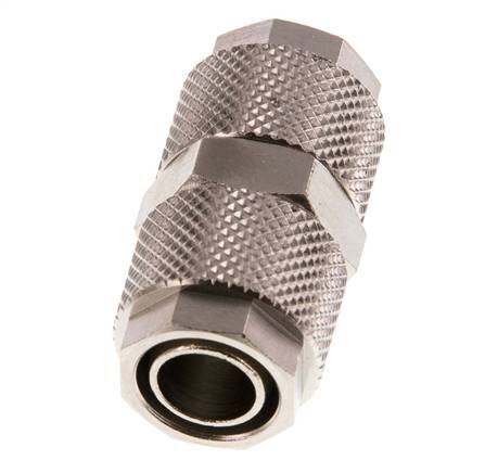 12x10 Nickel plated Brass Straight Push-on Fitting [2 Pieces]