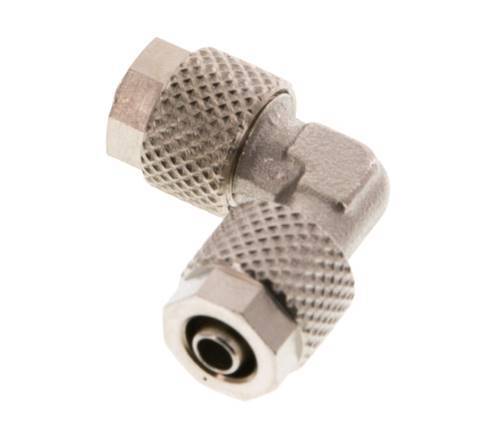 6x4 Nickel plated Brass Elbow Push-on Fitting [2 Pieces]