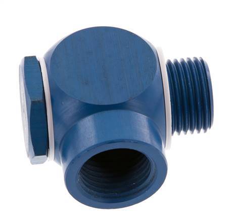 Racor banjo de aluminio G1/2'' con roscas macho y hembra con perno banjo con junta tórica giratorio