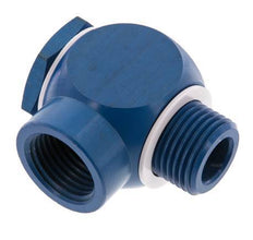 Racor banjo de aluminio G1/2'' con roscas macho y hembra con perno banjo con junta tórica giratorio