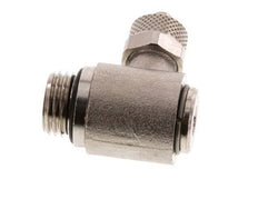 Codo Latón Niquelado 6x4 & G1/4'' Rosca Macho Hexagonal Interior Giratoria