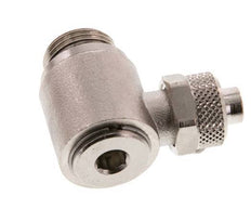 Codo Latón Niquelado 10x8 & G3/8'' Rosca Macho Hexagonal Interior Giratoria