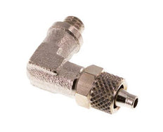 5x3 & M5 Nickel plated Brass Elbow Push-on Fitting with Male Threads [5 Pieces]